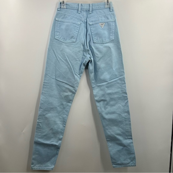vintage Guess USA american tradition jeans made in USA size 28 light wash cotton - Picture 1 of 9